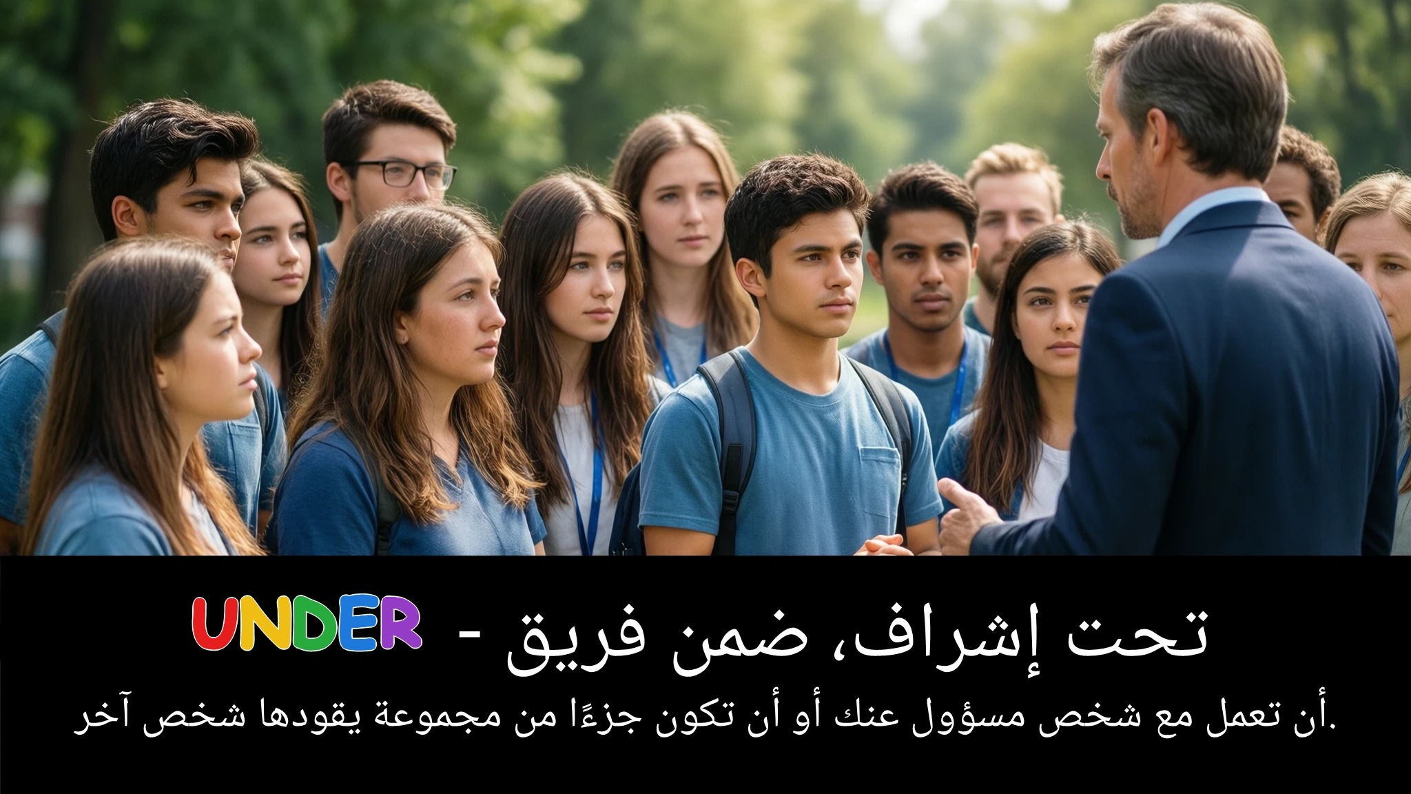 Arabic Illustration for under